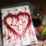 Blood painting (My Heart)