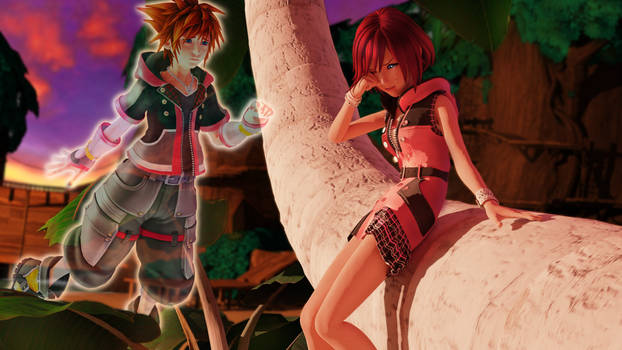 Kairi crying.