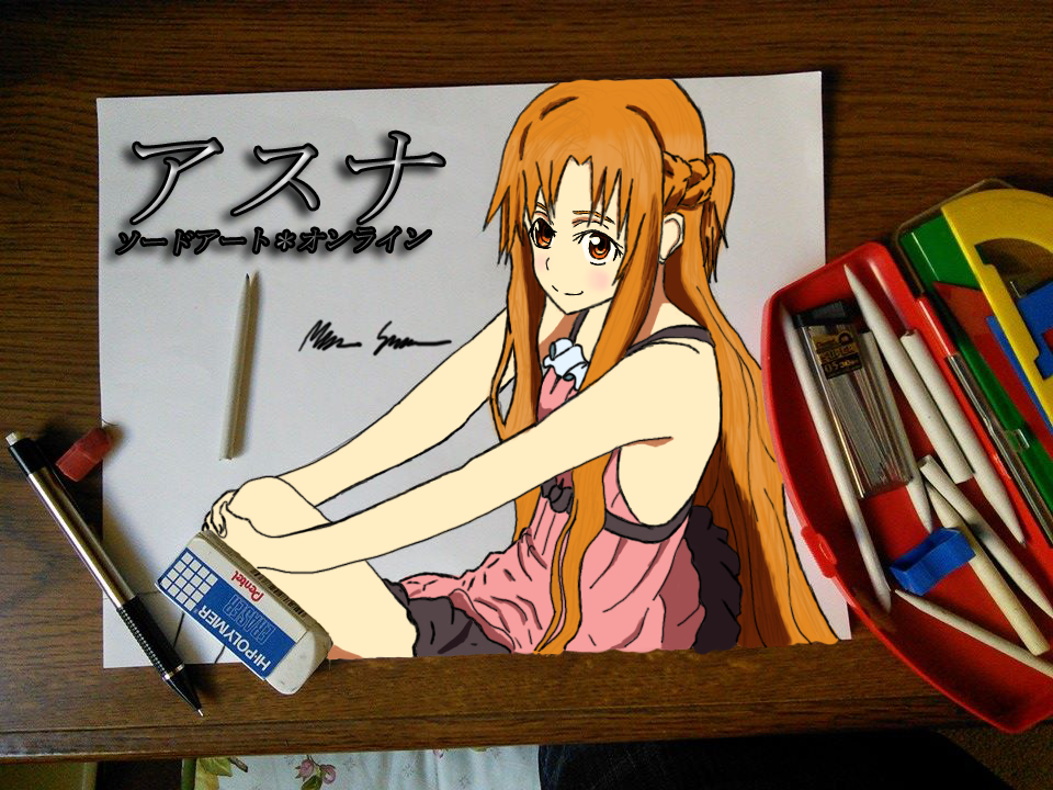 Colored Asuna picture!