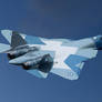 Sukhoi T-50, with the signs of Hellenic Air Force