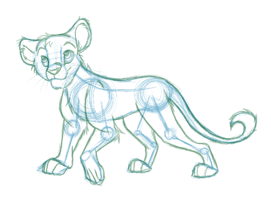 Sketchy Lion Lines