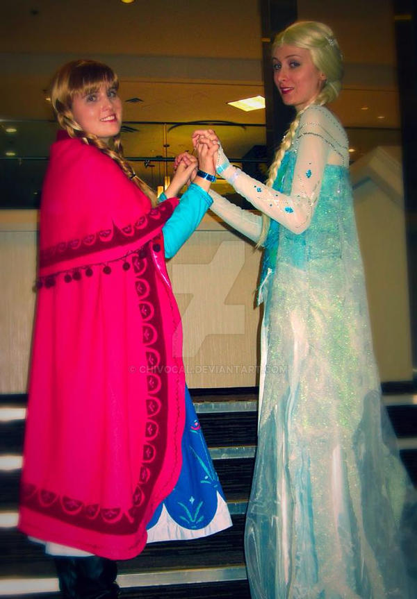 Elsa and Anna Cosplay by ChiVocal on DeviantArt