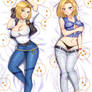 DragonBall Z Android 18 Body Pillow by MoeMarket