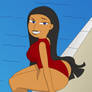 Roxanne by the pool