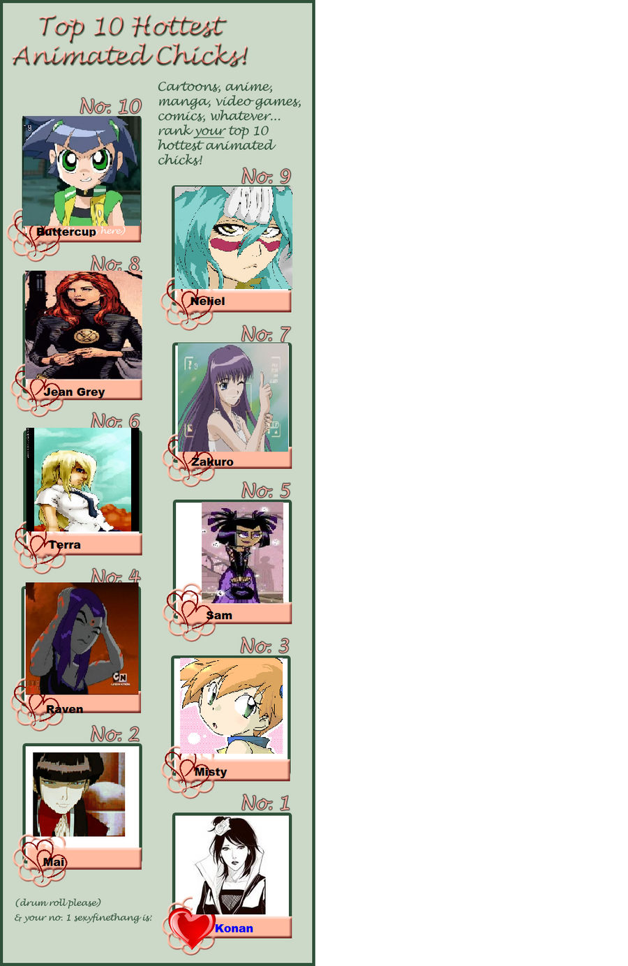 Top 10 Hottest Animated Chicks By Kanethedfwmseme On Deviantart Top 10 Hottest Animated Chicks By Kanethedfwmseme On Deviantart
