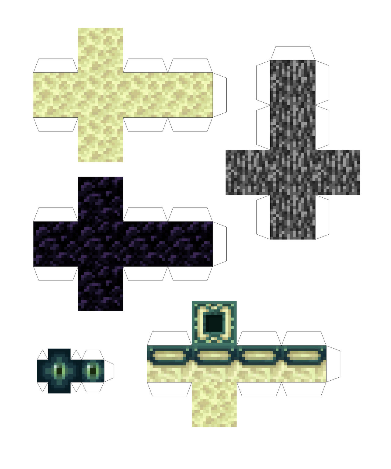 Paper Minecraft Geometry END Principal Papercraft by coolskeleton953 on DeviantArt