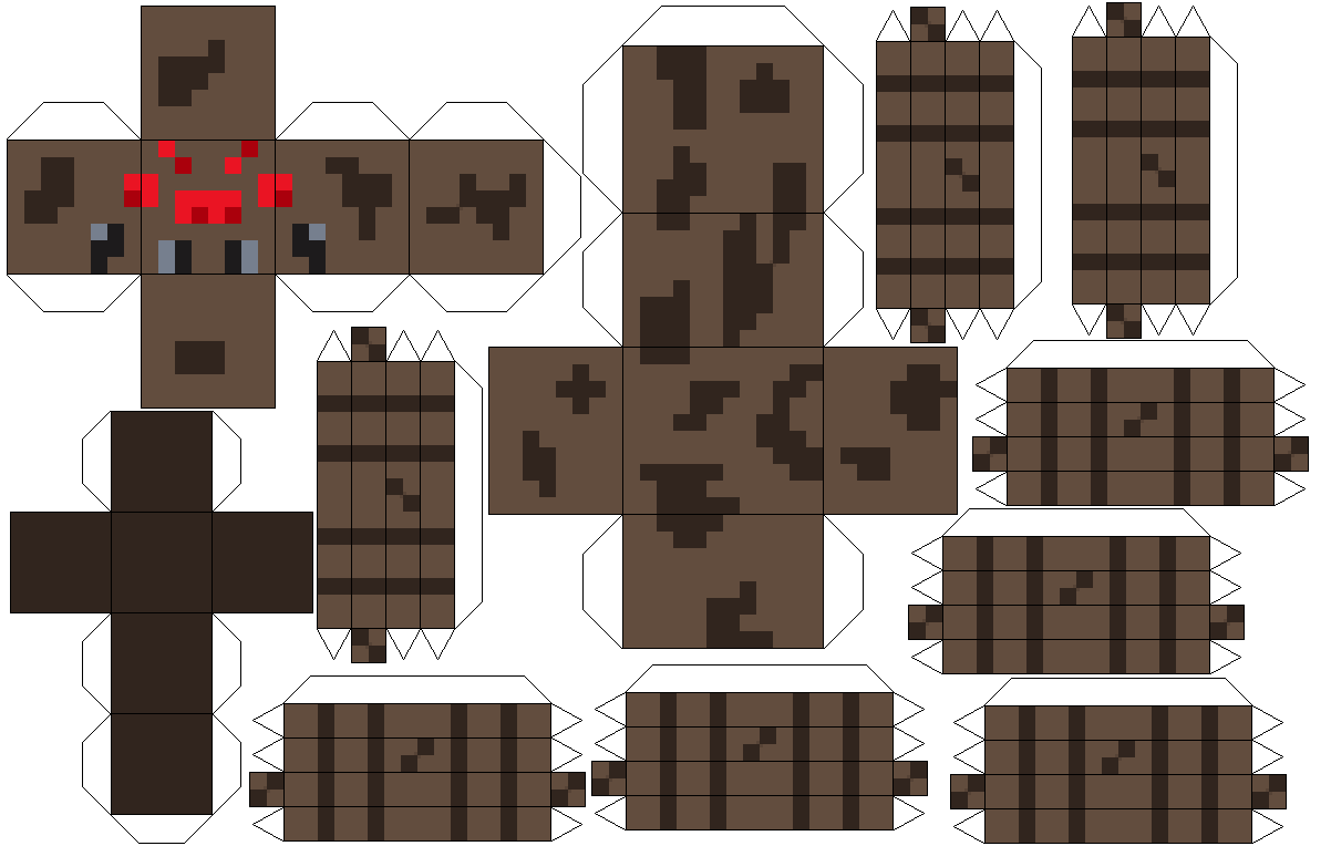 Minecraft Papercraft Template