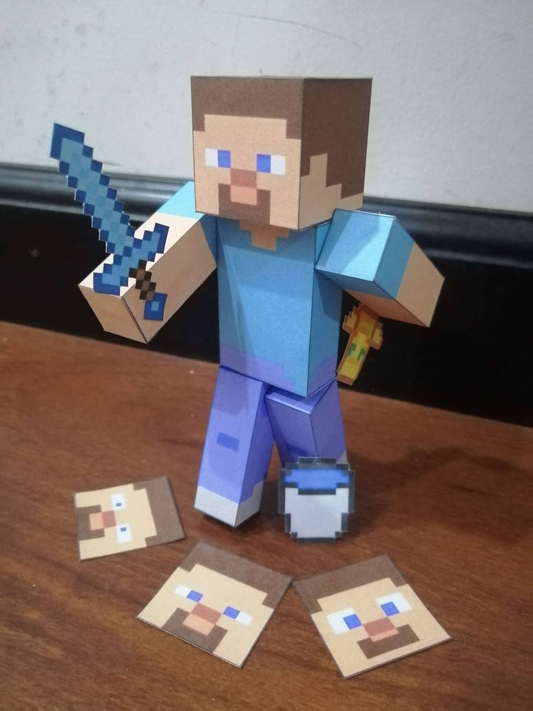 Steve Papercraft Armado by coolskeleton953 on DeviantArt