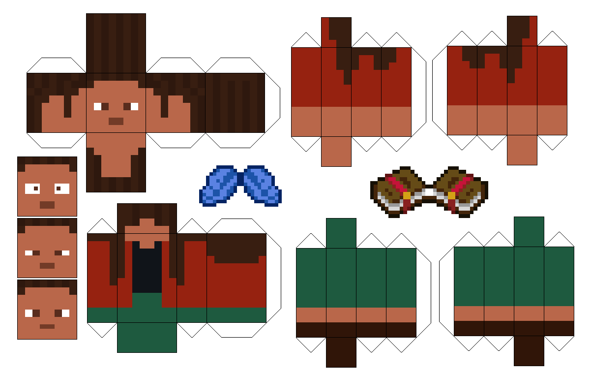 Zuri Minecraft Papercraft by coolskeleton953 on DeviantArt