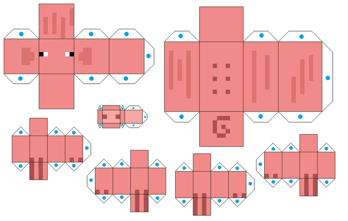 Paper Minecraft Deviantart Pig Minecraft Papercraft by coolskeleton953 on DeviantArt