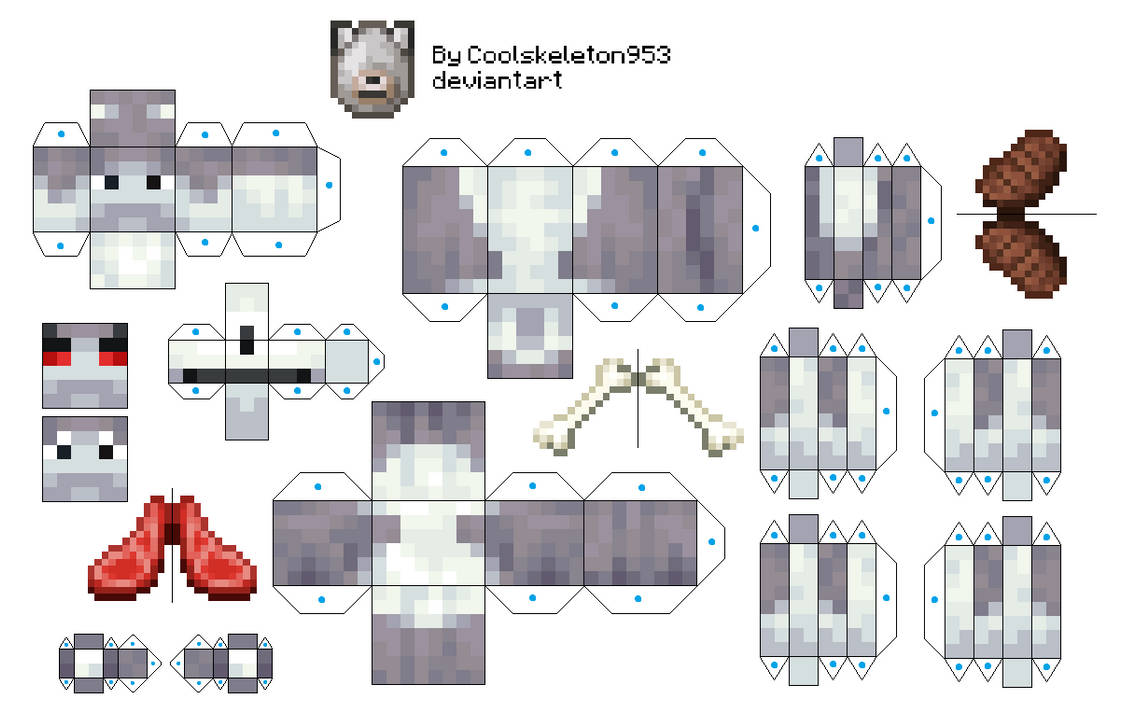 Ashen Wolf Minecraft Papercraft- Coolskeleton953 by coolskeleton953 on ...