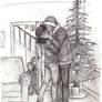 Mummy's Kissing Santa!
