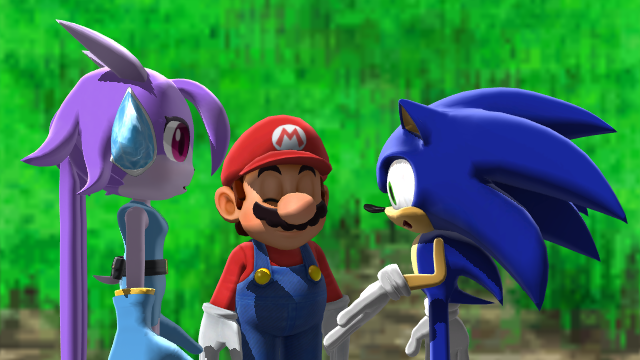 Sonic,Mario and Lilac in MMD by SinisterSonic2000 on DeviantArt