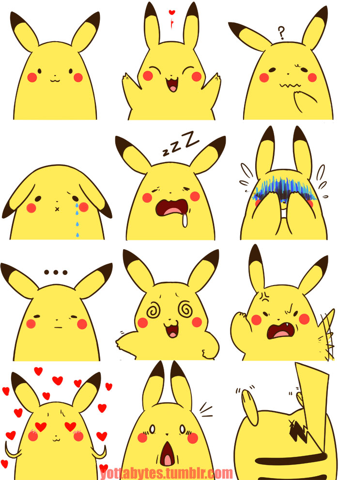 Pikachu Expressions