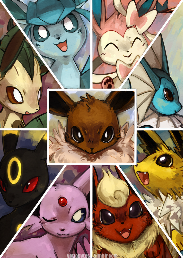 Eeveelutions by Zayger