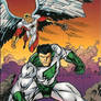Amalgam Comics : Angelhawk And Captain Marvel