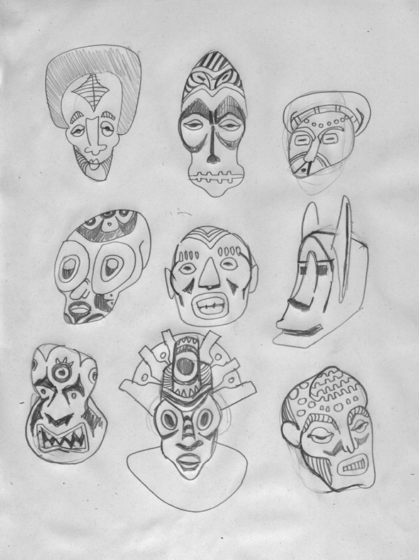 mask scribbles