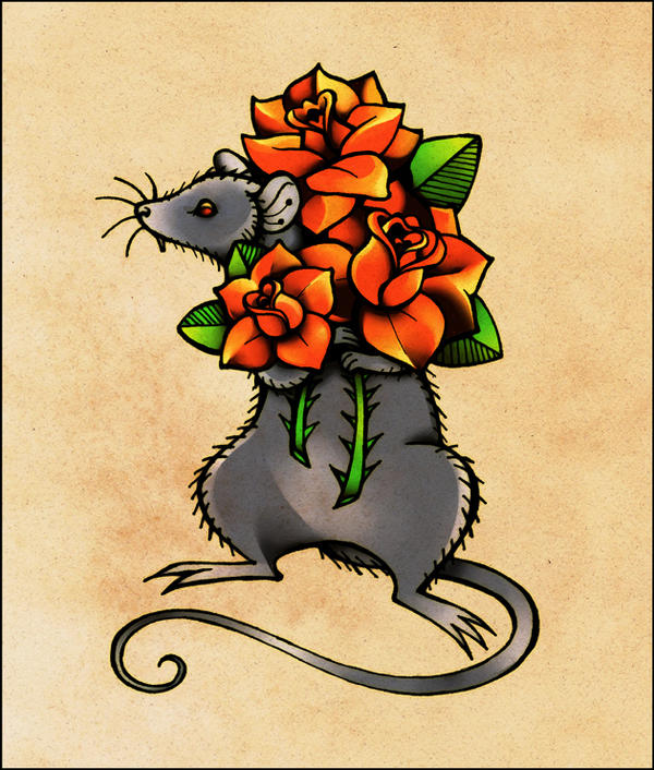 rat roses by boozits on DeviantArt