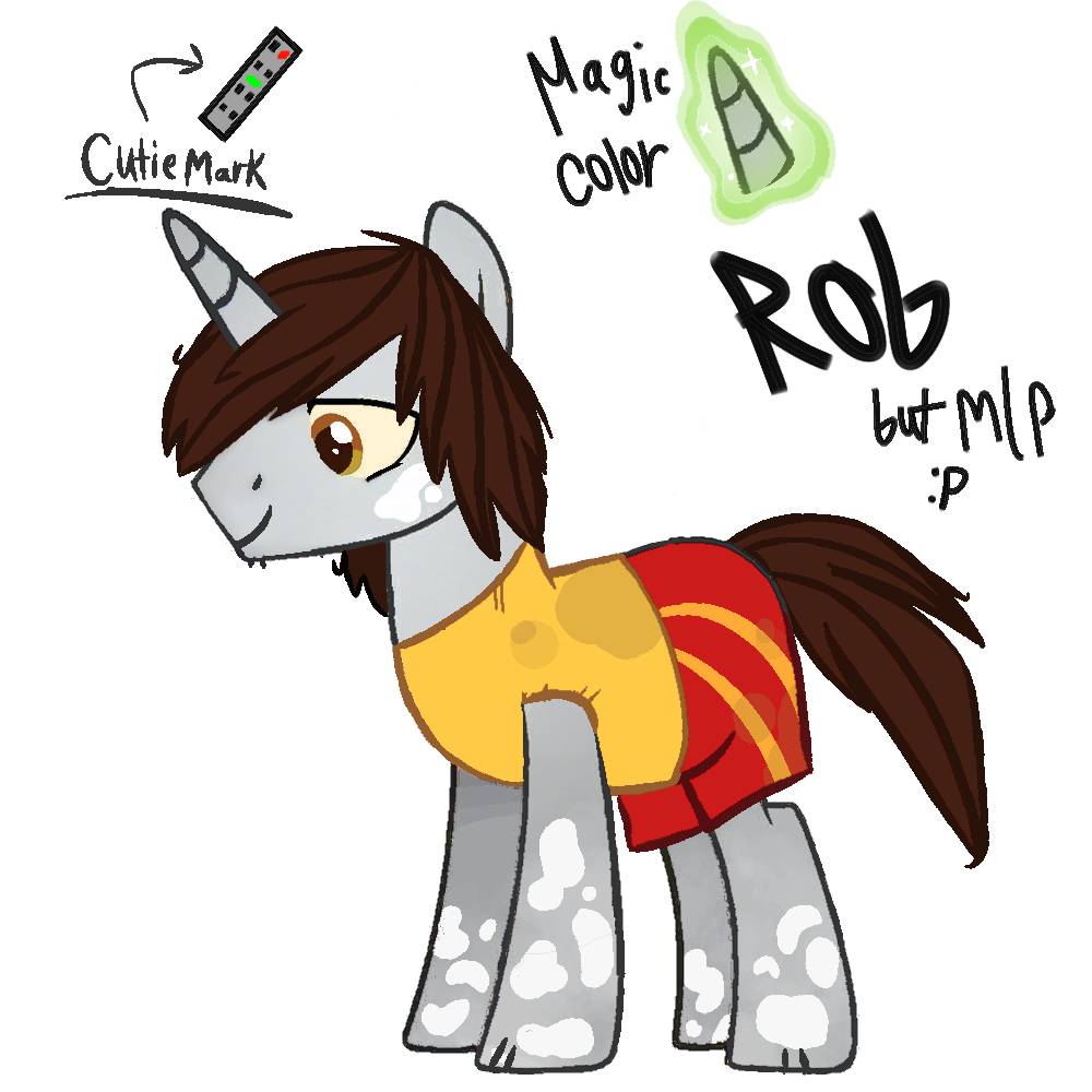 Mlp Rob I drew Rob as a MLP character bc I got bored by MillieMayb3hh on DeviantArt