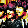 The Beatles Psychedelic Acrylic Colors On Canvas