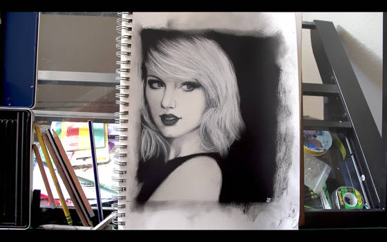 Taylor Swift Etsy Order On Charcoal On Paper