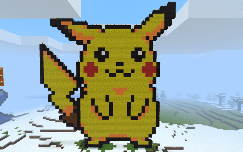 Bit Pic Minecraft Minecraft 8 Bit Pikachu by TT-gal on DeviantArt