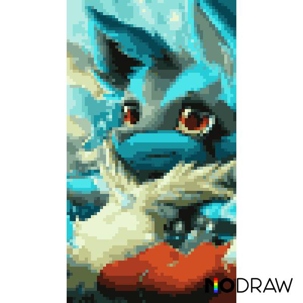 Fondo de pantalla pixelado de Lucario by Genno2021 on DeviantArt