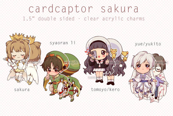 preorders- cardcaptor sakura charms