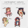 preorder - cardcaptor sakura charms SET 2