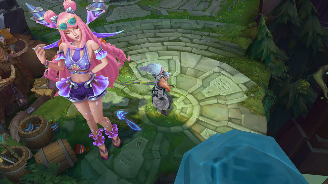 Size comparison between Yasuo and Seraphine by SizeableHug on DeviantArt