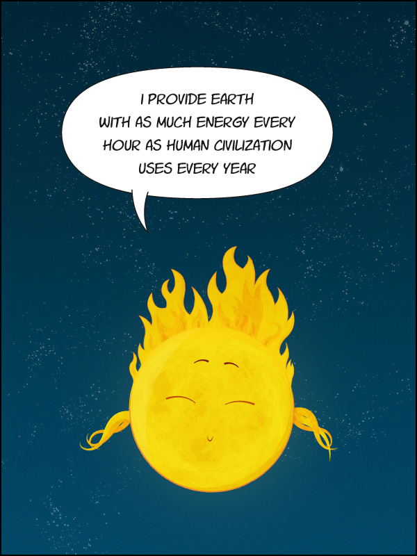 The sun's energy by Manhell