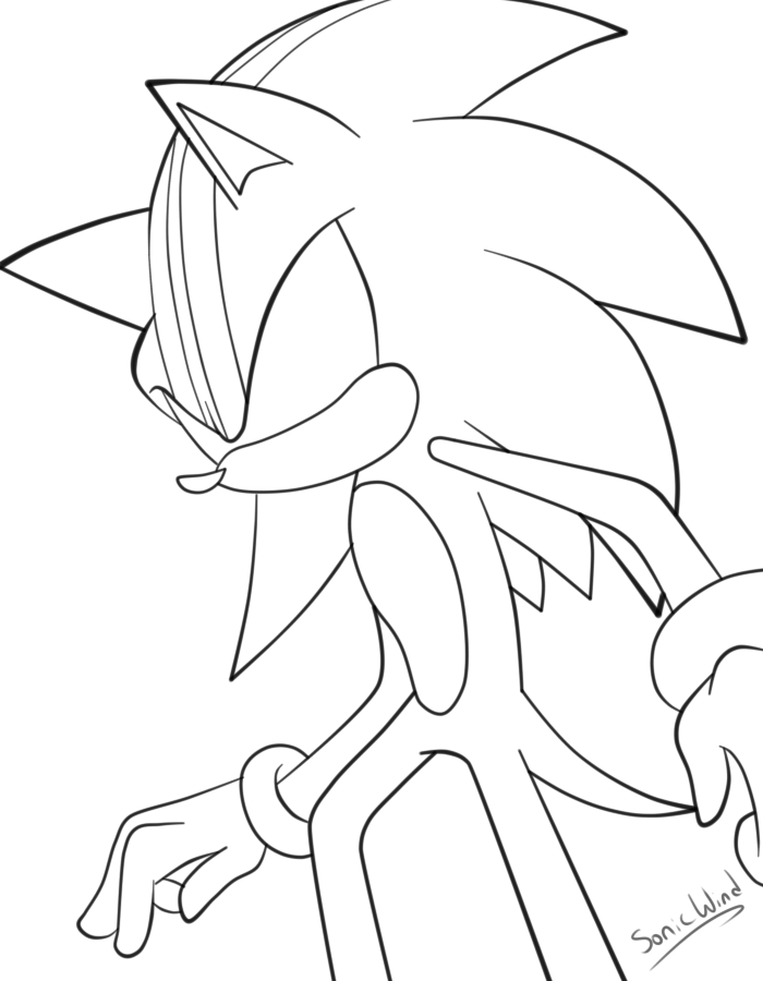 Darkspine Sonic :Doodle Trade: by SonicWind-01 on DeviantArt