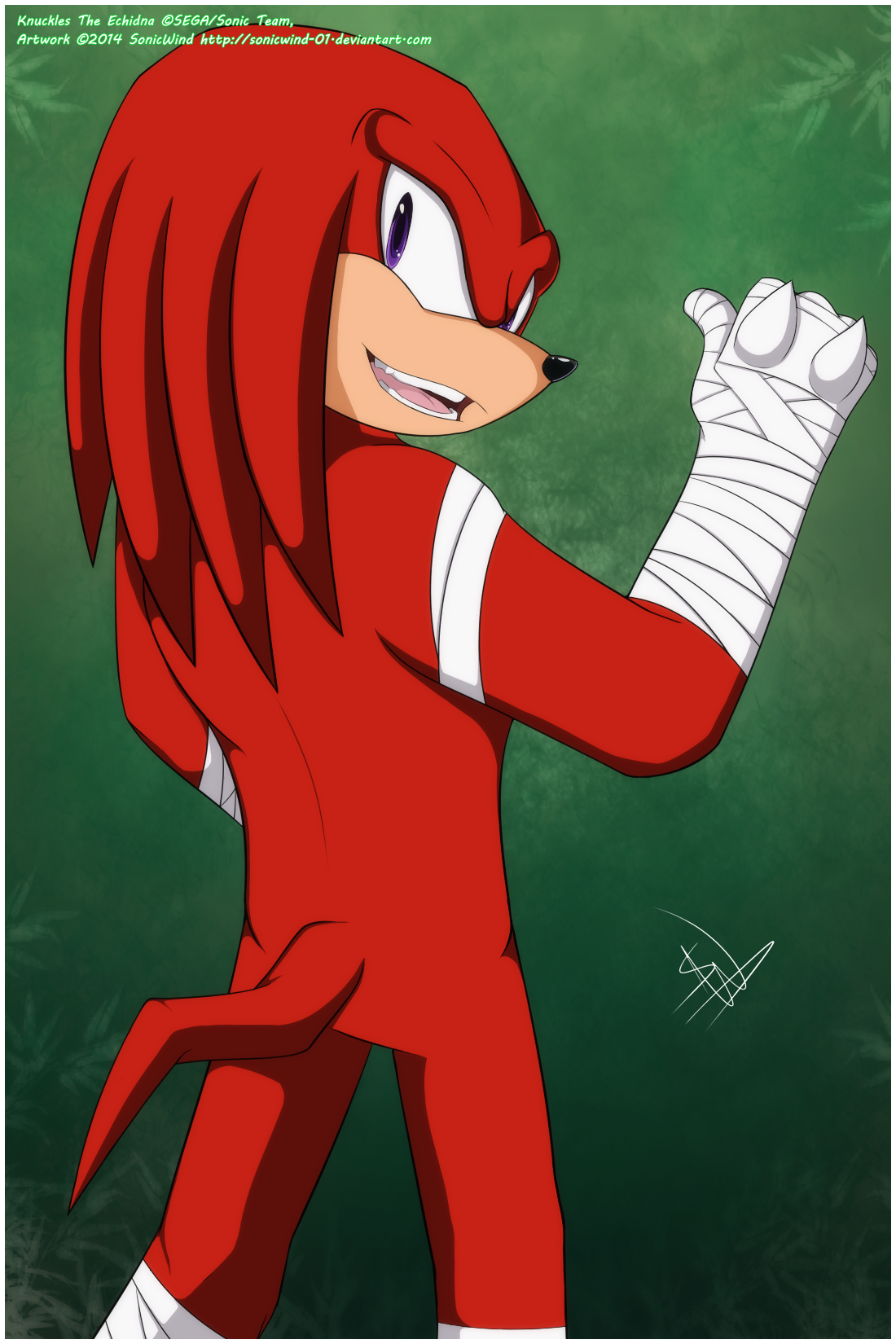 SB Knuckles The Echidna By SonicWind 01 On DeviantArt.