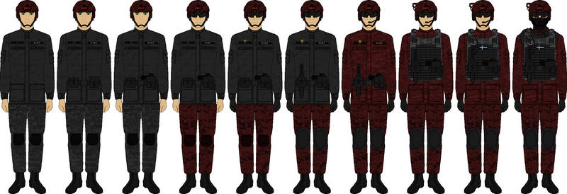 Taethirin Enlisted Uniforms Variation 1