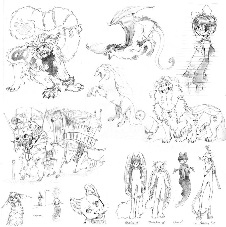 More English Class Sketches by TamberElla