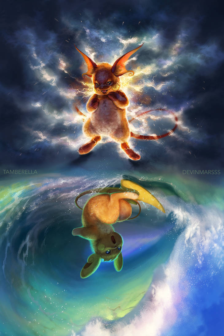 Raichu Mirrored by TamberElla on DeviantArt