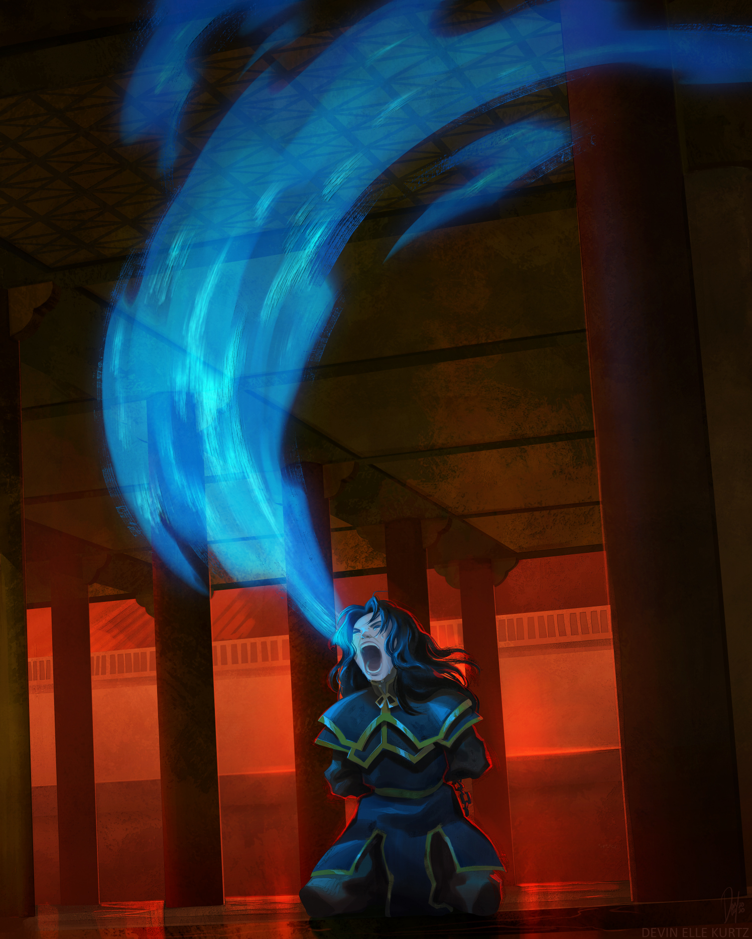 Azula Robe Falling Open Azula's Corruption by TamberElla on DeviantArt
