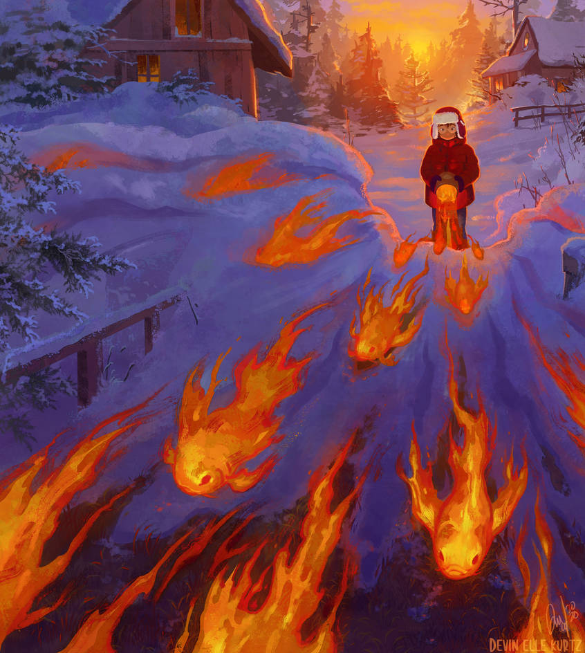 Fire Fish by TamberElla on DeviantArt