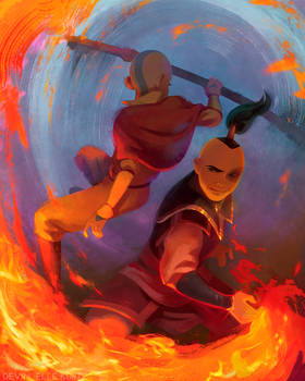 Aang and Zuko