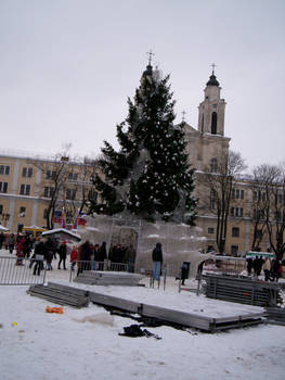 Kovno, Lithuania, the market square