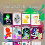 My 2025 Art Summary Collage From Every Month
