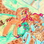 Fire And Ice Doodle