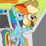 Applejack VS Rainbow Dash