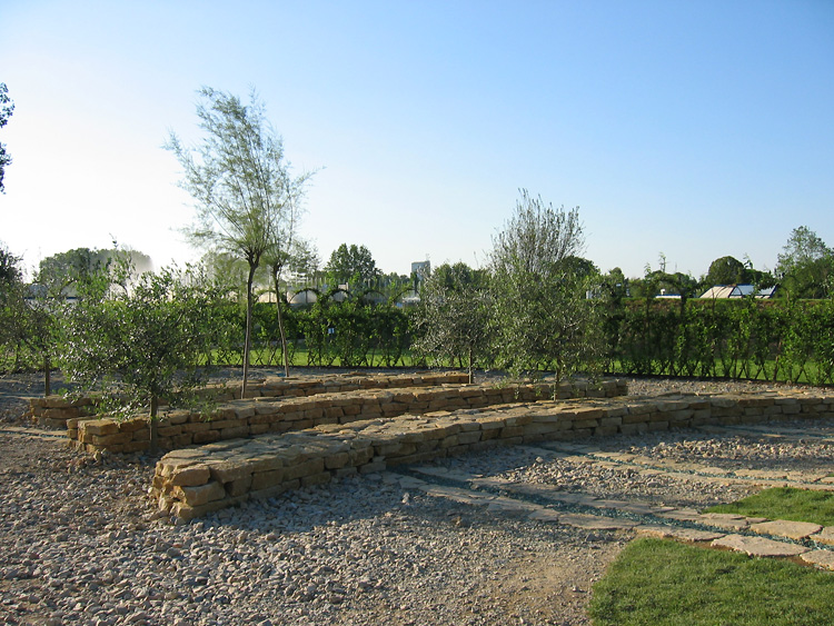 Stone benches