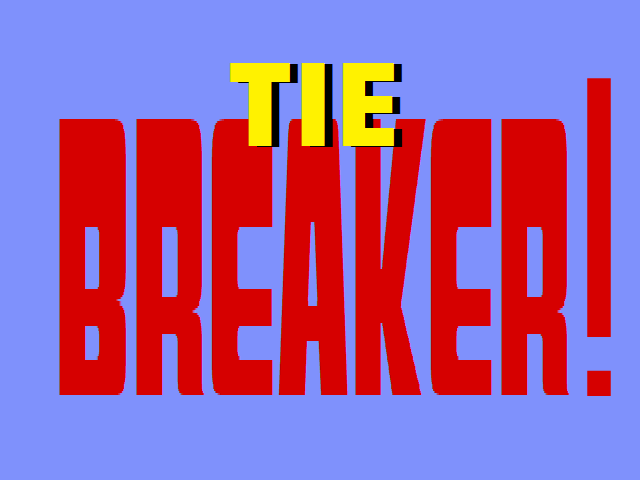 Jeopardy! 1984 Style Tie Breaker Logo by ThePatrickinator on