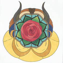 Mandala Beauty and the Beast - Color