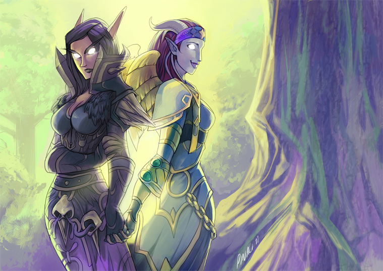 Draenei and blood elf commission