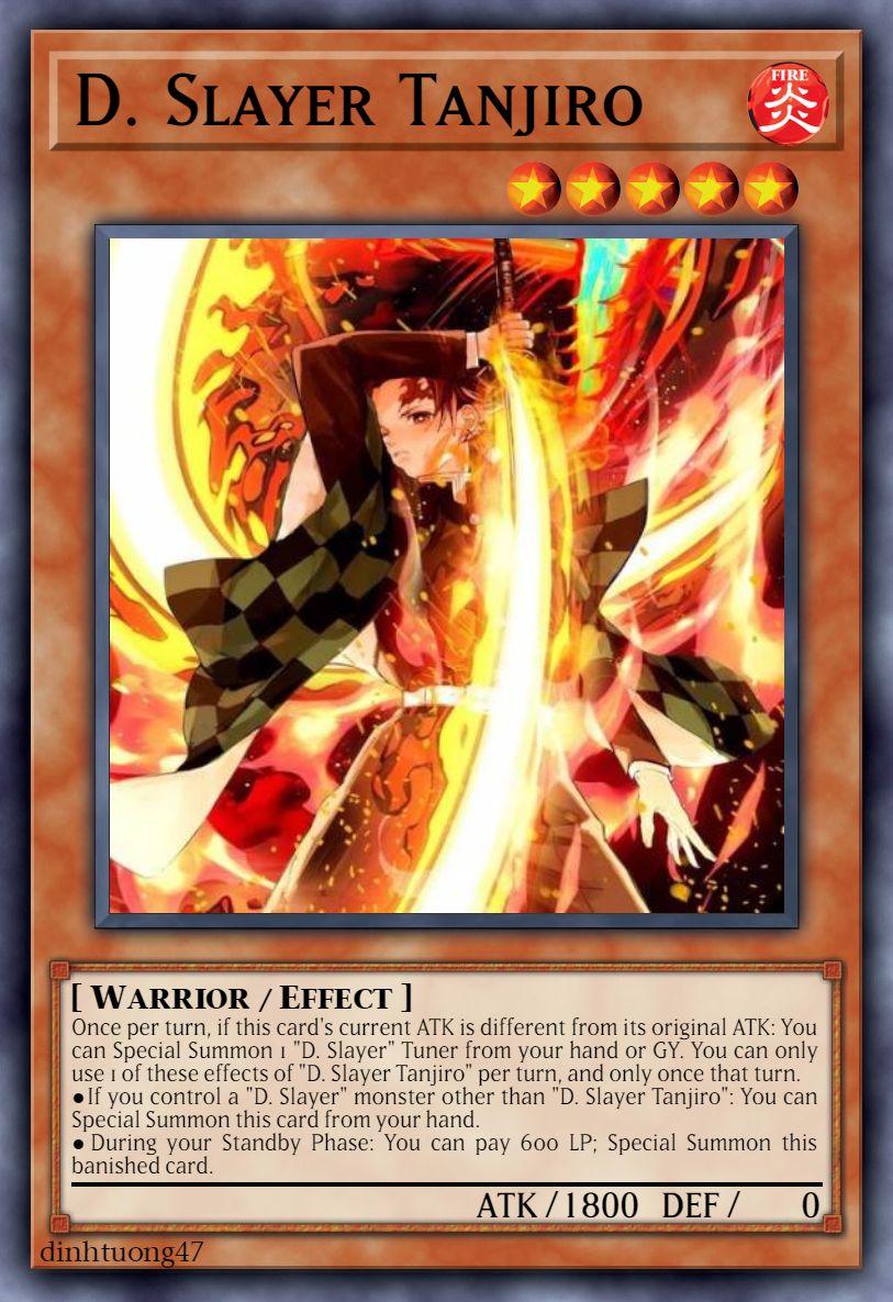 demon slayer yugioh cards Demon Slayer Zenitsu
