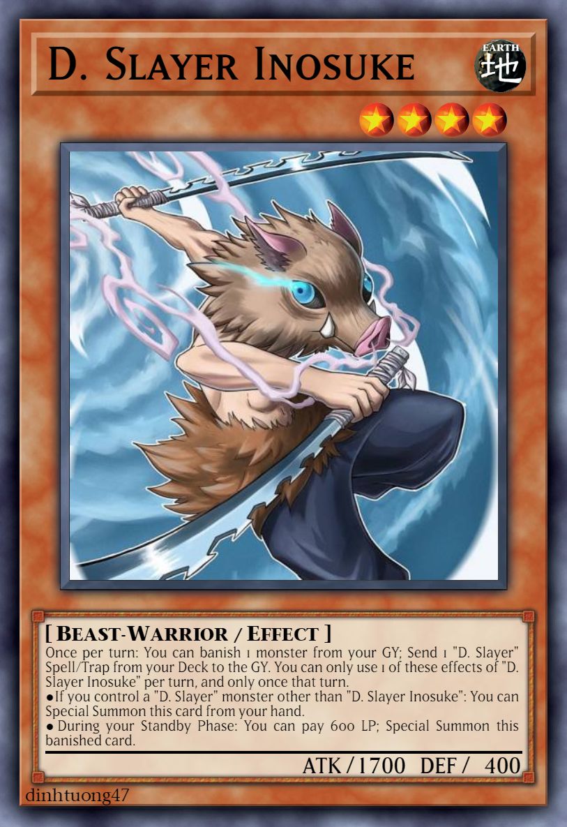 demon slayer yugioh cards Demon Slayer Tanjiro