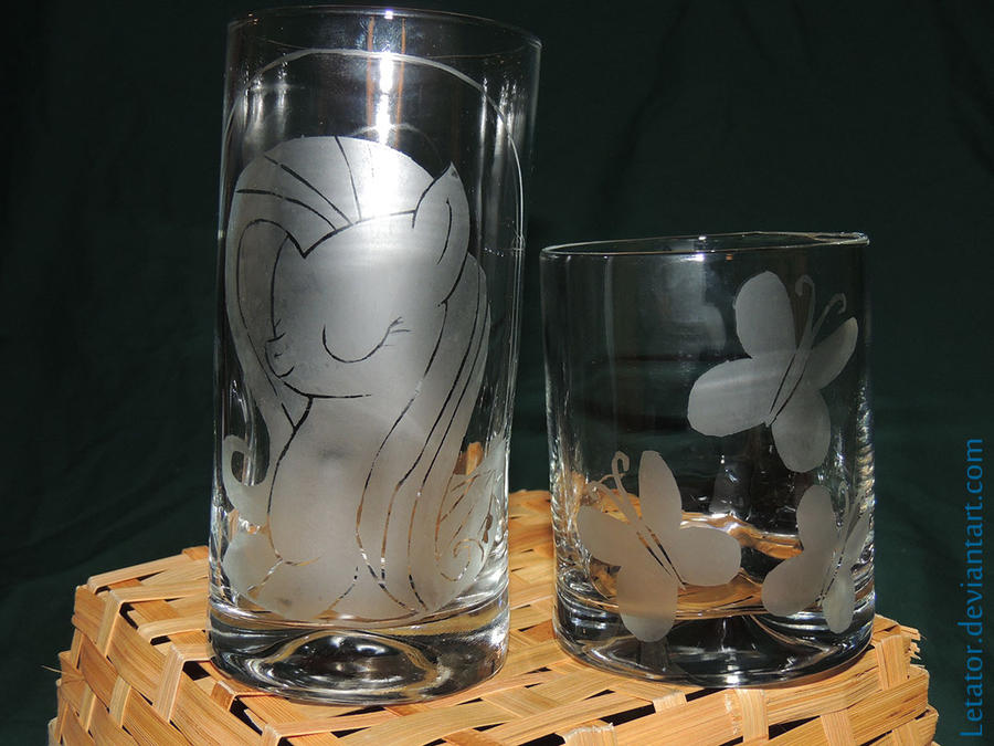 Fluttershy Tumbler Pair